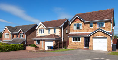 New housing estate in Wrexham